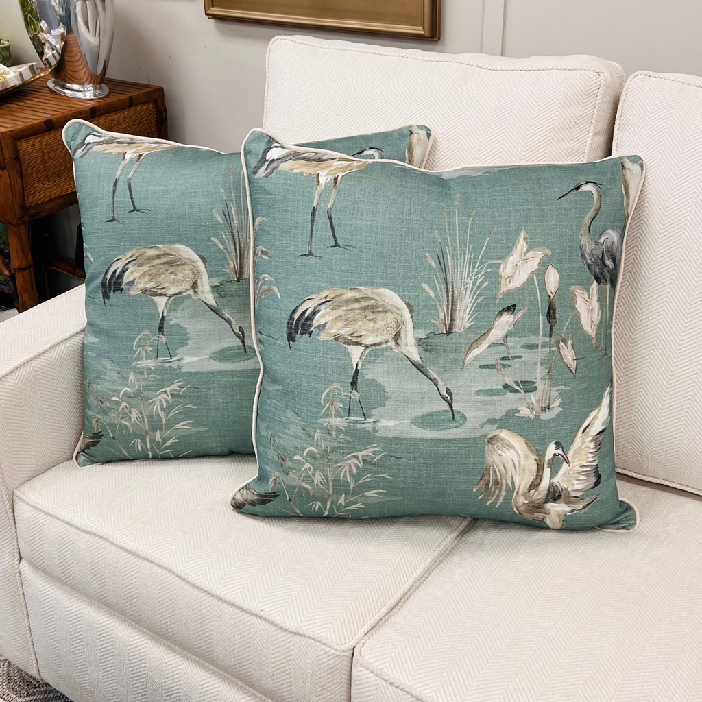 Aviary Nile Throw Pillow