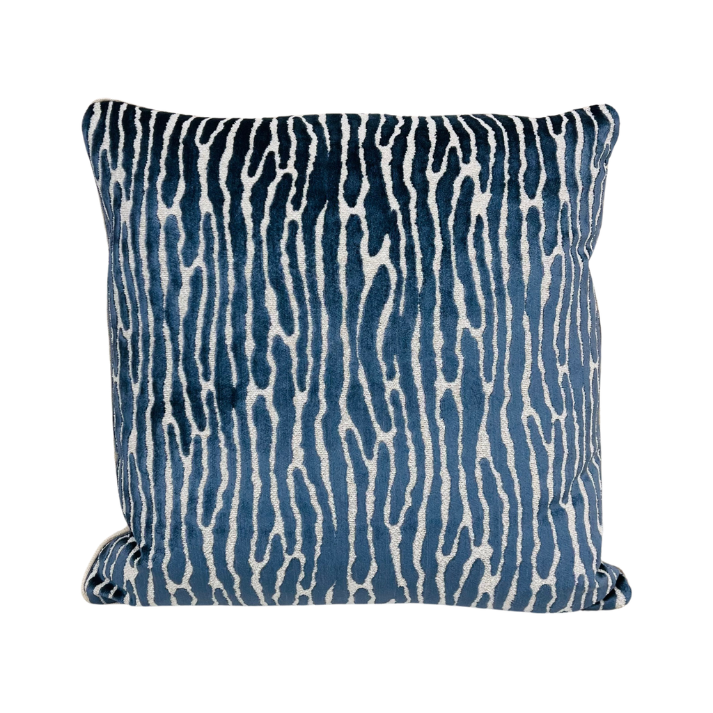 Blue Bark Throw Pillow
