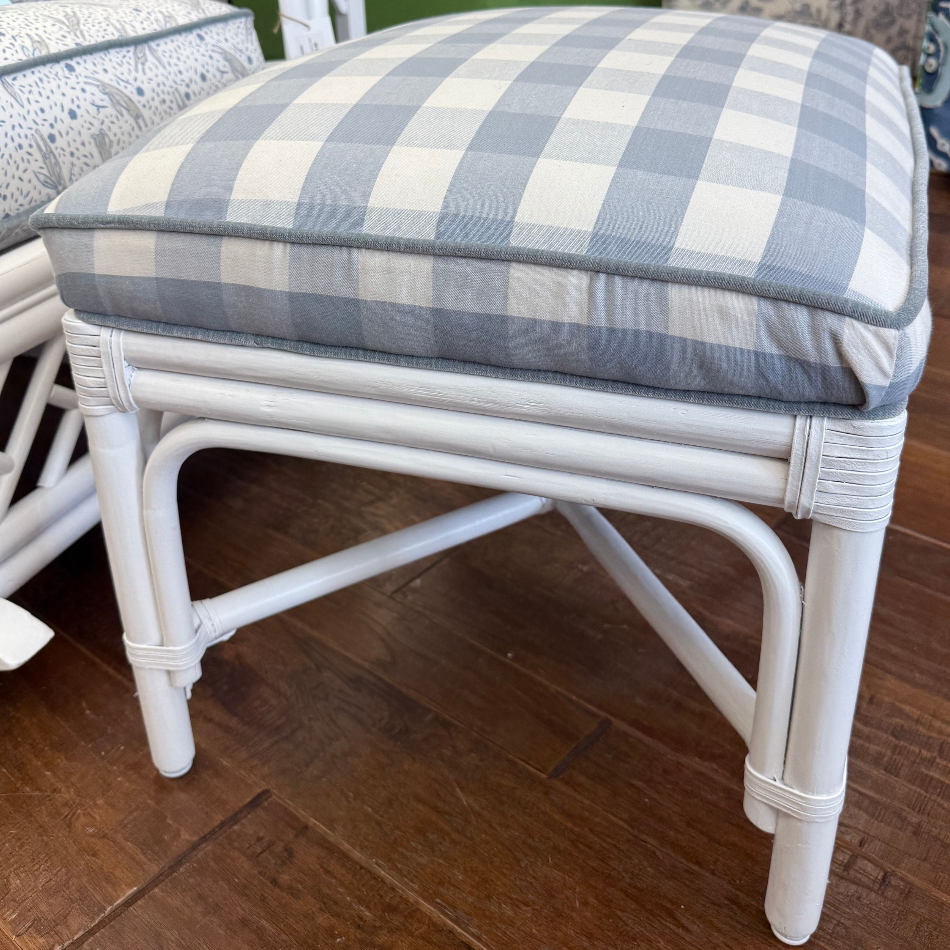 Charleston Rattan Ottoman