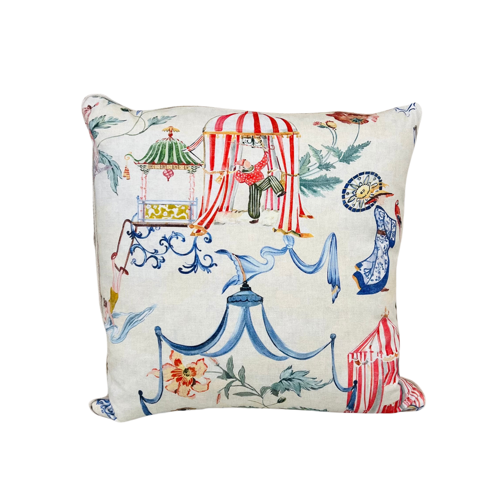 Circus Day Throw Pillow