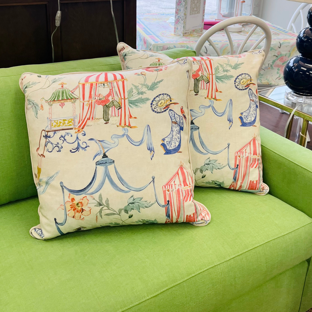 Circus Day Throw Pillow