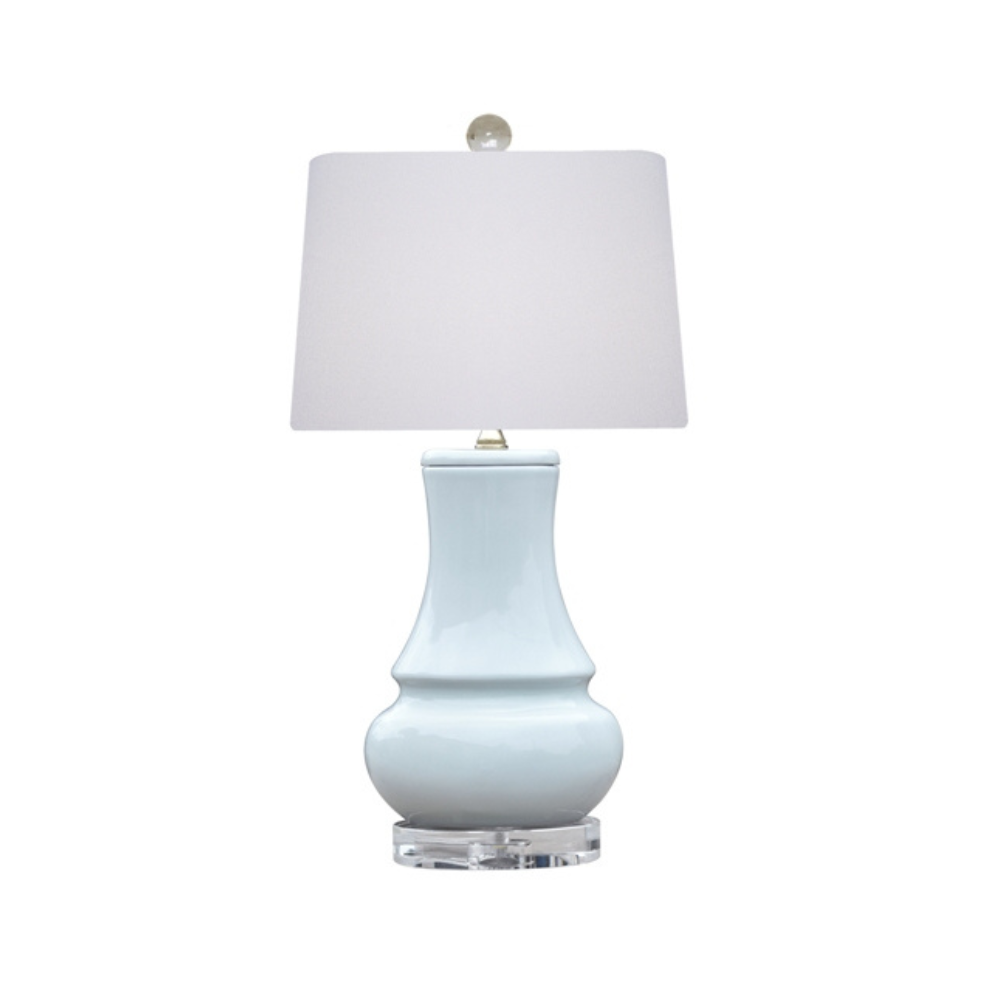 Pale Blue Jar Lamp