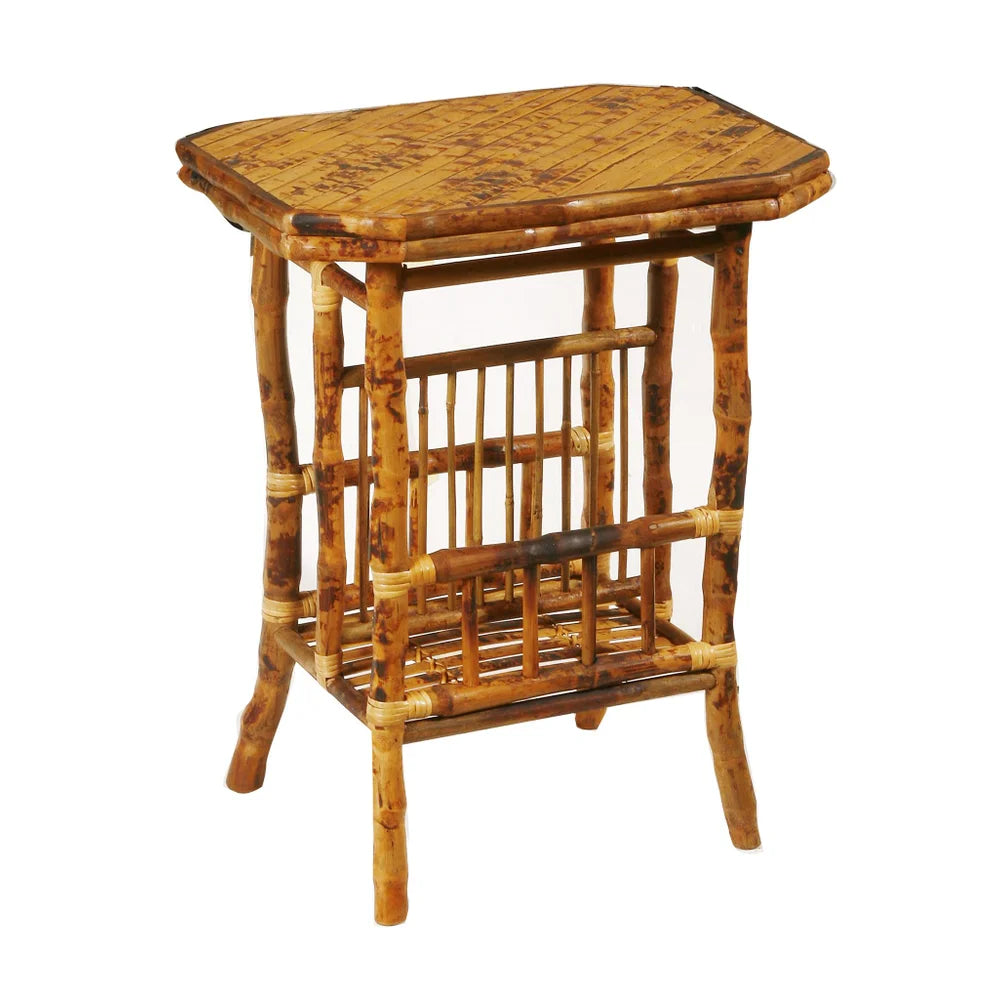 Vintage Rattan Magazine Table
