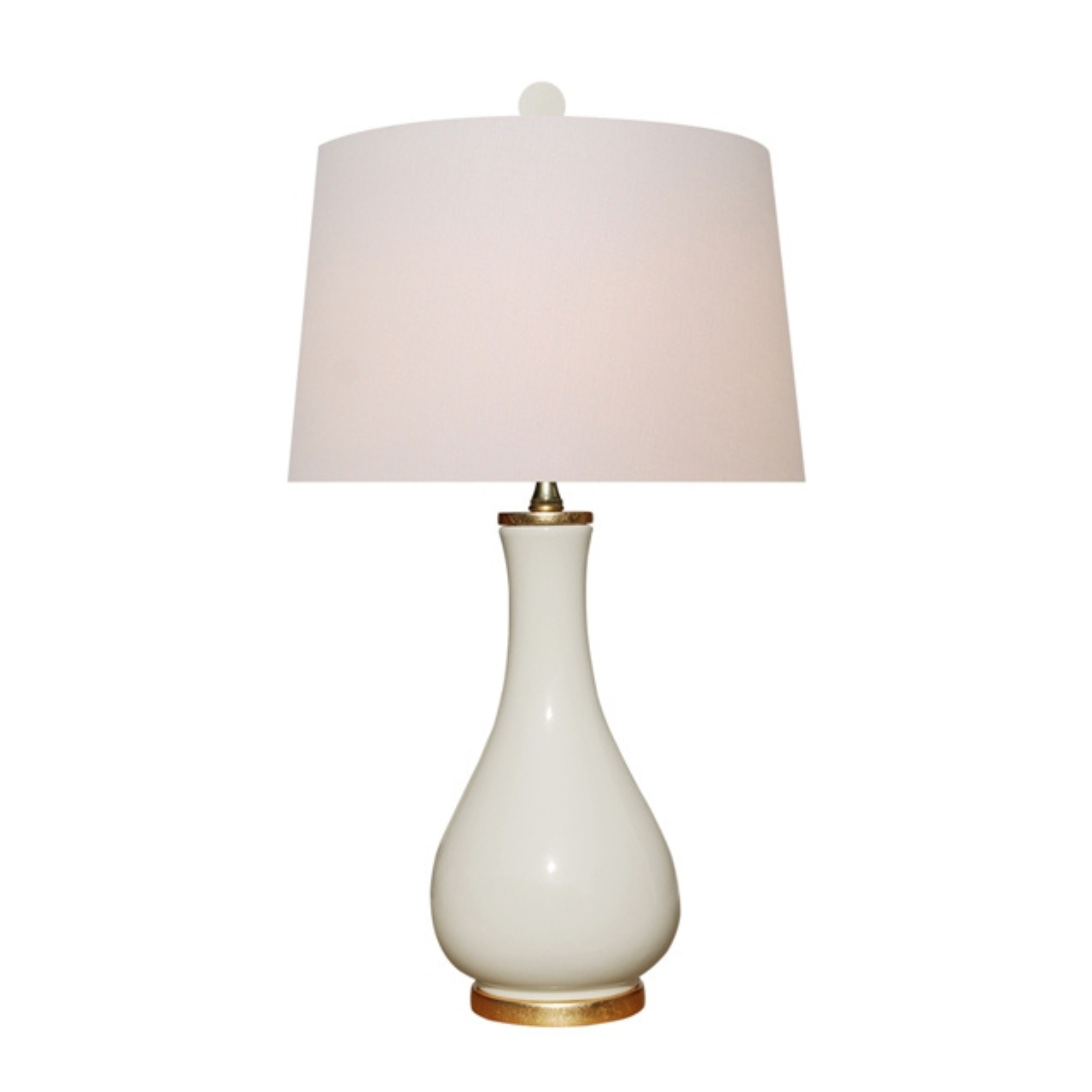 Dove White Vase Lamp