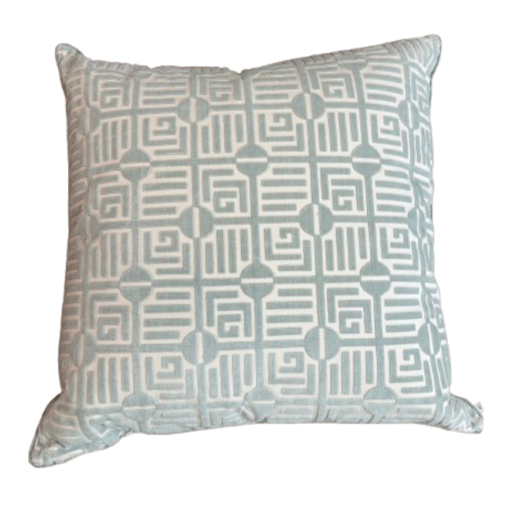Fretwork Geometric Throw Pillow