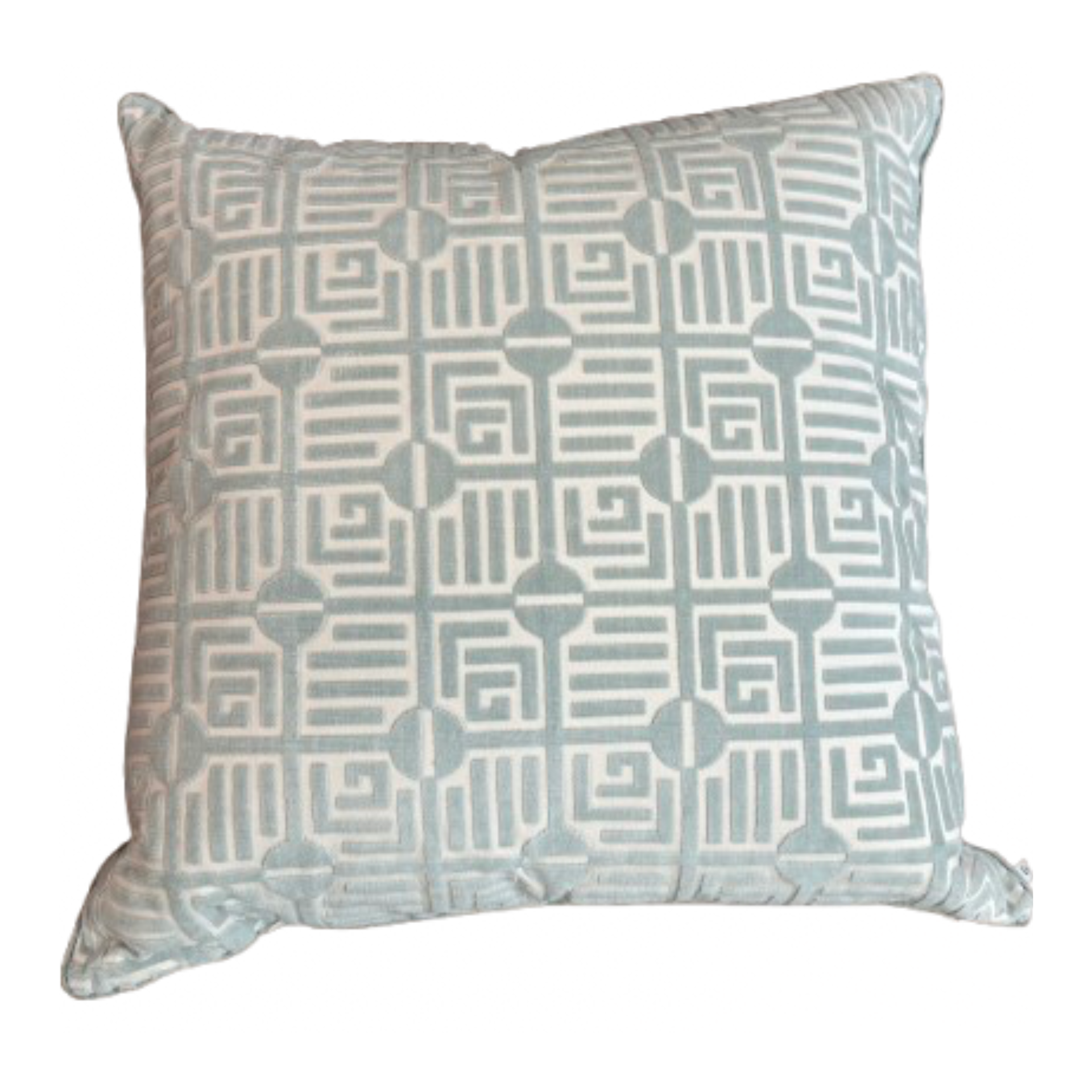 Fretwork Geometric Throw Pillow
