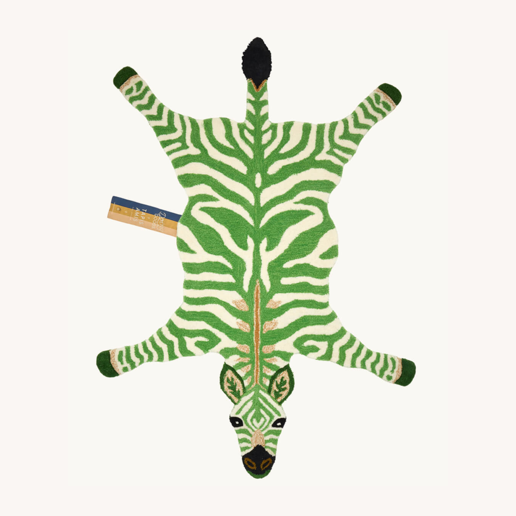 Grassy Zebra Rug