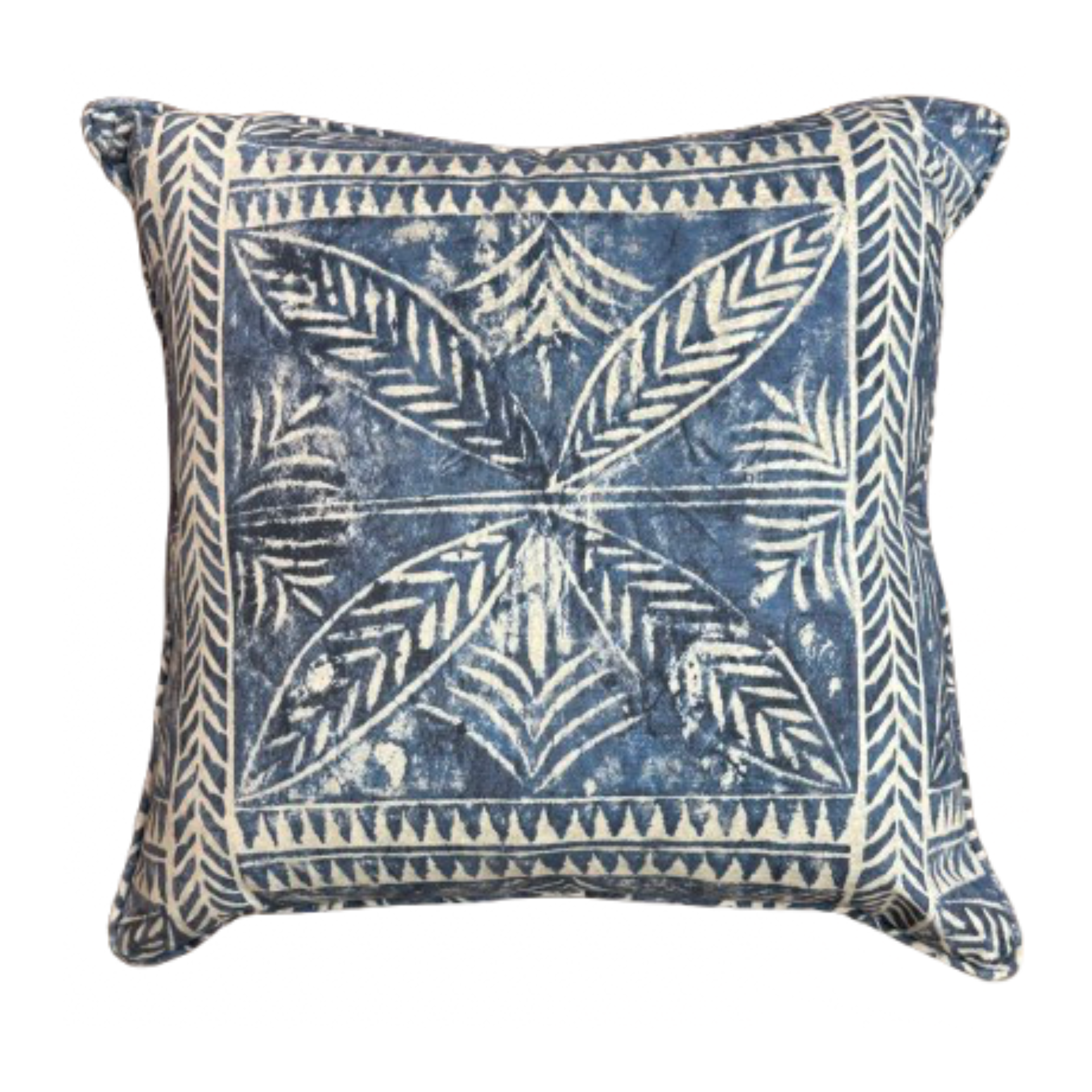 Indigo Batik Throw Pillow