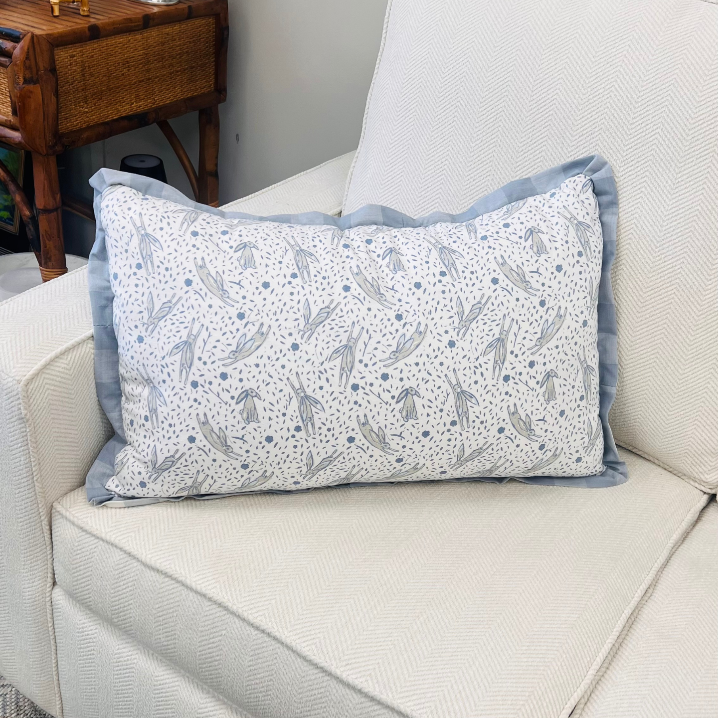 Leaping Hare Lumbar Pillow