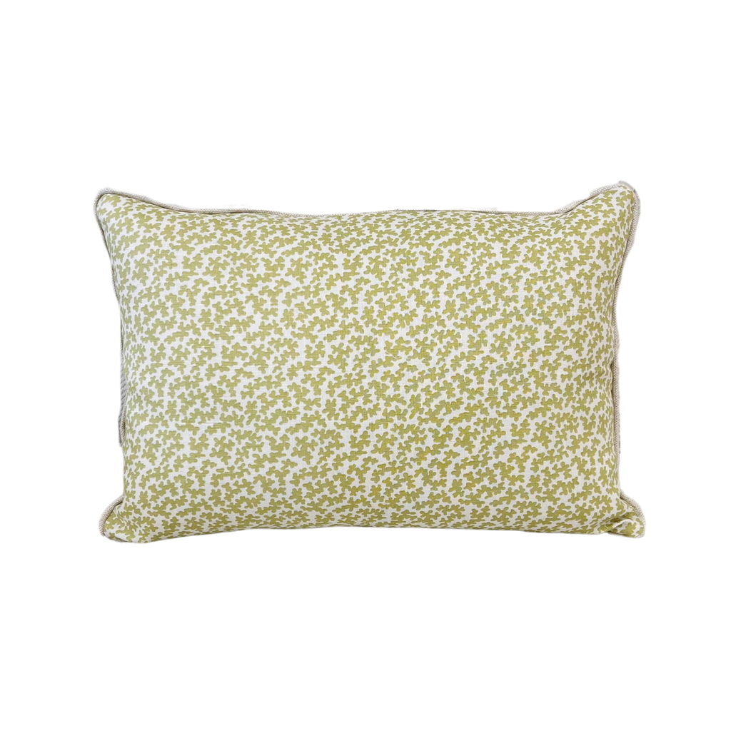 Lime Green Algae Lumbar Pillow