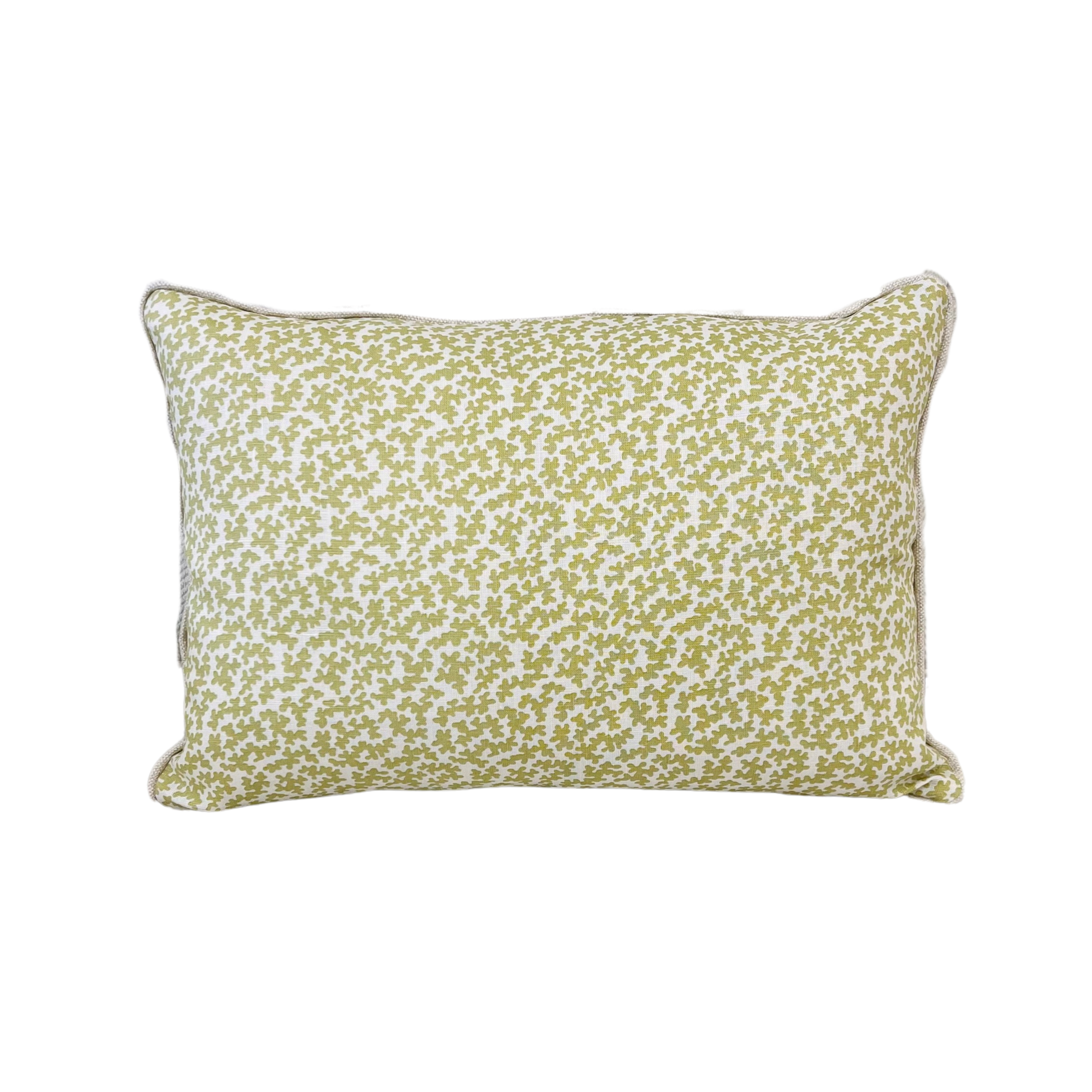 Lime Green Algae Lumbar Pillow