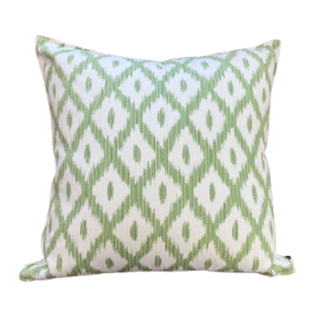 Linden Green Ikat Pillow