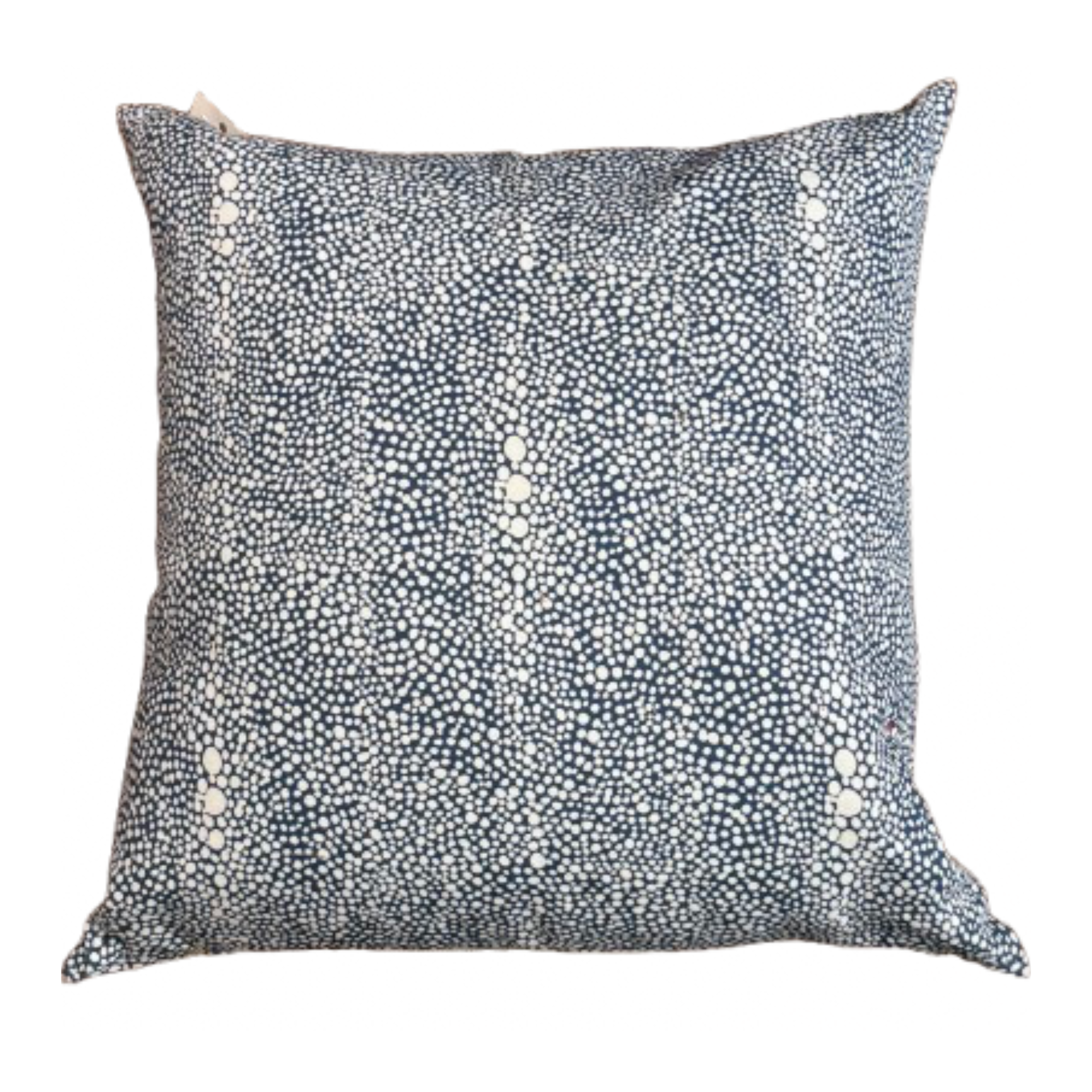 Midnight Shagreen Throw Pillow