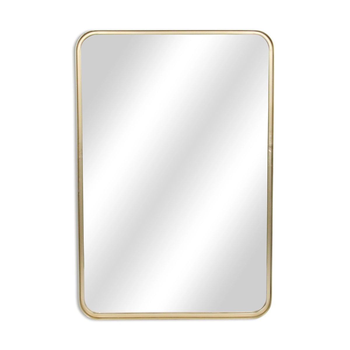 Nuvelle Gold Curved Rectangular Mirror