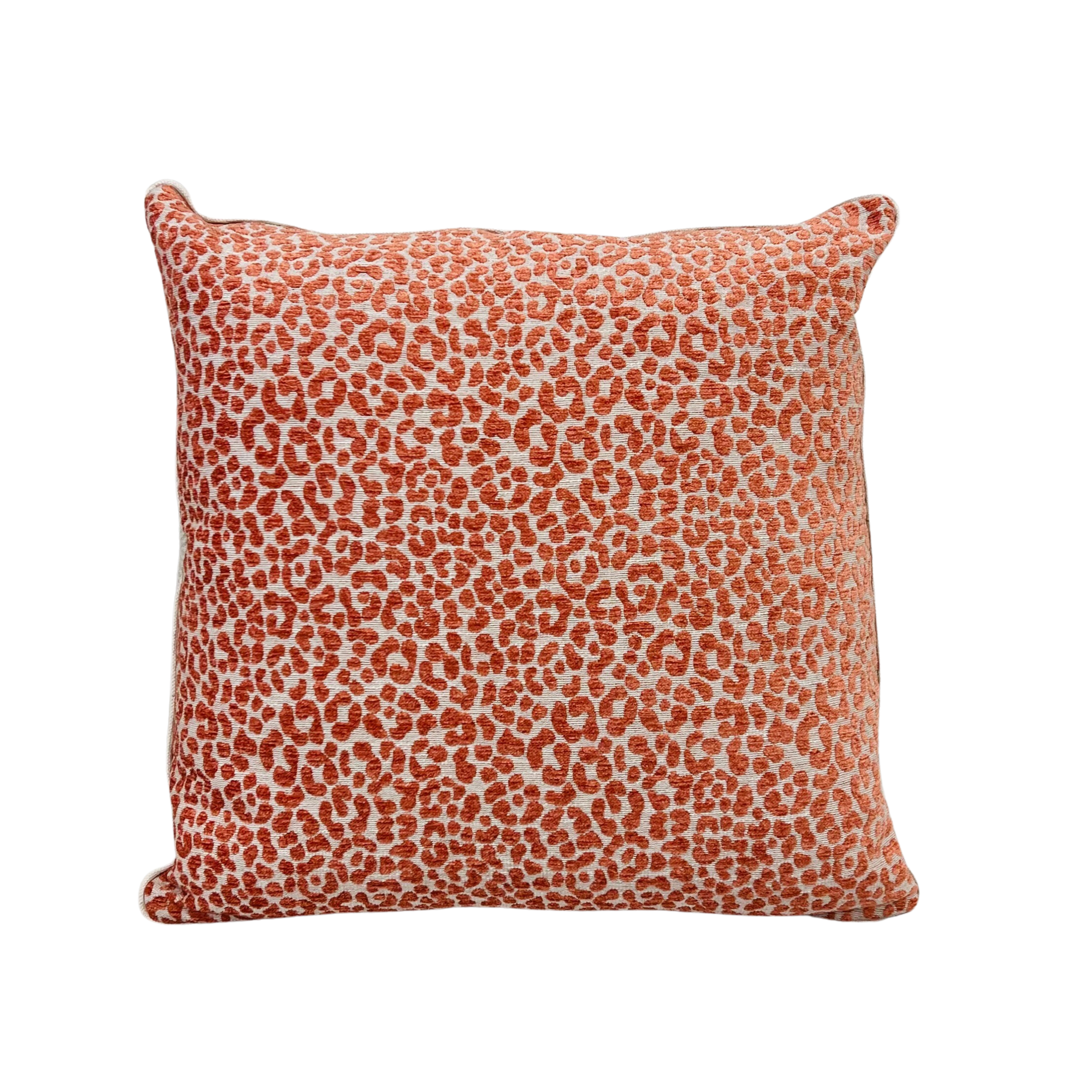 Rusty Pink Animal Print Throw Pillow