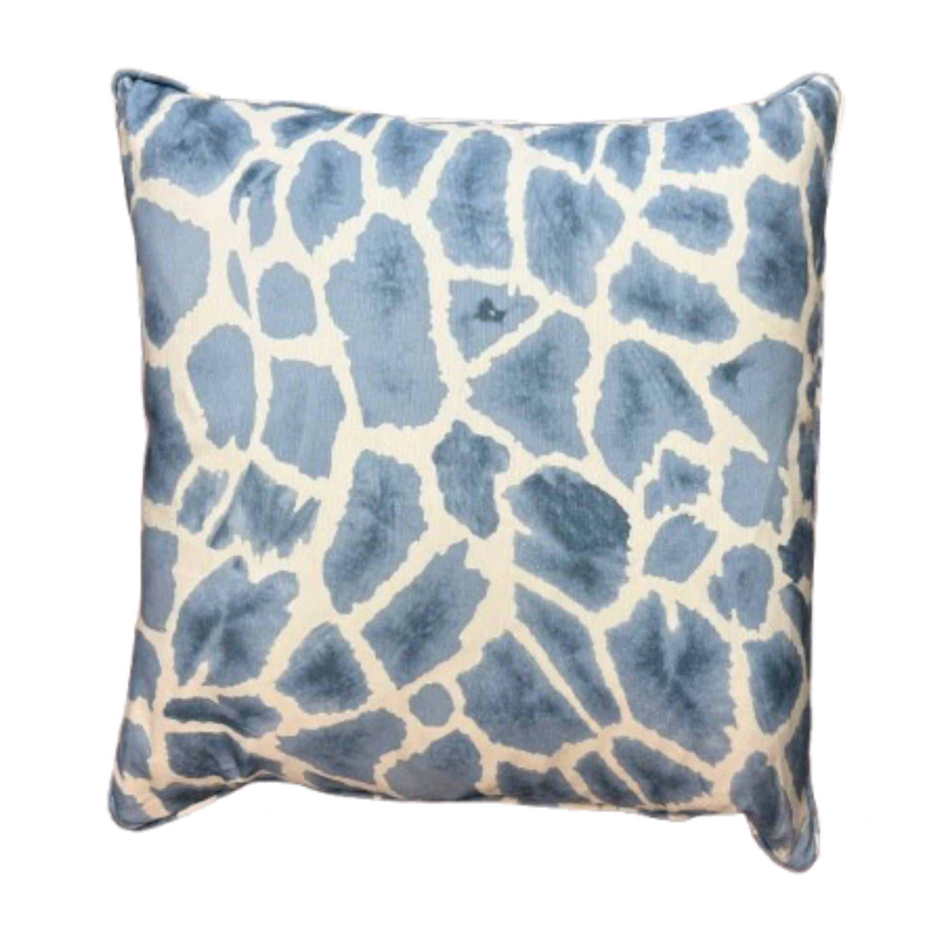 Safari Blue Throw Pillow