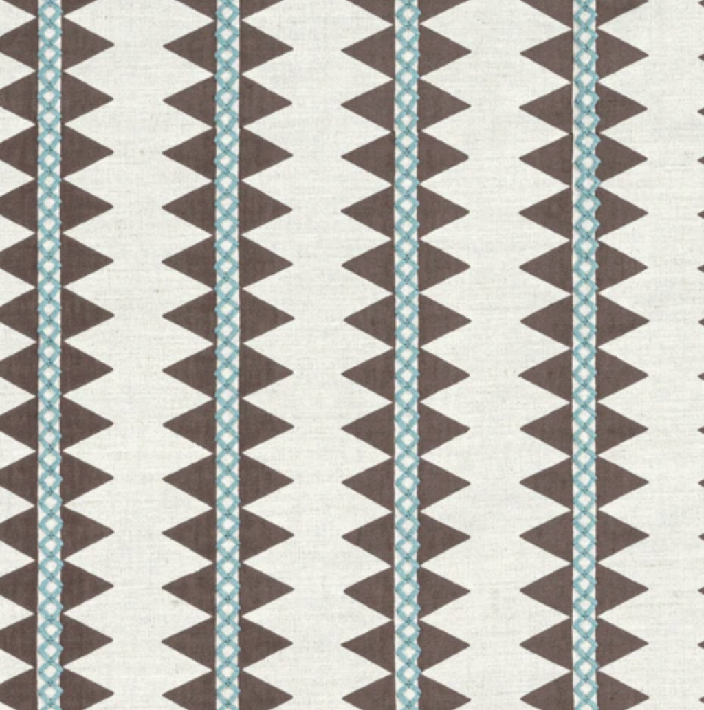 Pillow 22" x 22" in Thibaut Reno Stripe