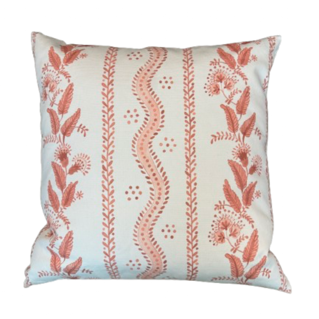 Willow Coral Throw Pillow